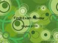 Final Exam Review PowerPoint PPT Presentation