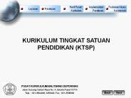 PUSAT KURIKULKUM BALITBANG DEPDIKNAS