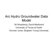Arc Hydro Groundwater Data Model