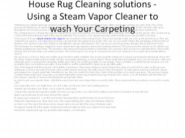carpet cleaners las vegas