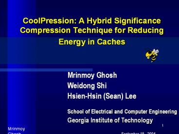 CoolPression: A Hybrid Significance Compression Technique for Reducing Energy in Caches