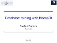Database mining with biomaRt