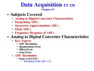 Data Acquisition ET 228 Chapter 15 PowerPoint PPT Presentation