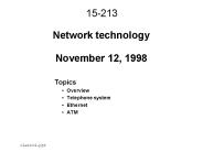 Network technology November 12, 1998