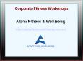 Corporate Fitness Workshops PowerPoint PPT Presentation