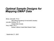 Optimal Sample Designs for Mapping EMAP Data
