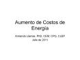Aumento de Costos de Energ PowerPoint PPT Presentation