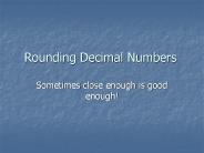 PPT – Rounding Numbers PowerPoint presentation | free to download - id ...