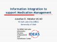 Information Integration to support Medication Management PowerPoint PPT Presentation