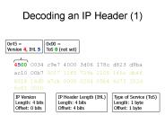 Decoding an IP Header (1)