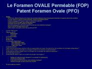 Le Foramen OVALE Perm