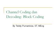 Channel Coding dan Decoding- Block Coding