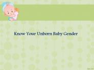 Know Your Unborn Baby Gender