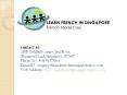 Learn French In Sinagpore PowerPoint PPT Presentation