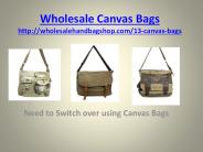 Wholesale Canvas Bags