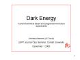 Dark Energy PowerPoint PPT Presentation