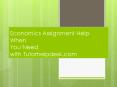 Economics Assignment Help  & Economics Homework Help PowerPoint PPT Presentation