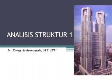 ANALISIS STRUKTUR 1