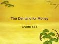 The Demand for Money PowerPoint PPT Presentation
