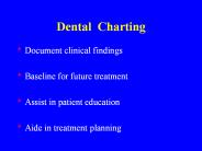 Dental Charting