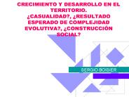 CRECIMIENTO Y DESARROLLO EN EL TERRITORIO. 