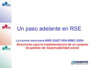Un paso adelante en RSE