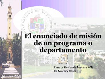 El enunciado de misi