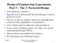 Design of Engineering Experiments Part 5  PowerPoint PPT Presentation