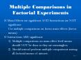 Multiple Comparisons in Factorial Experiments PowerPoint PPT Presentation
