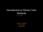 Introduction to Monte Carlo Methods