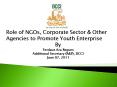 Role of NGOs, Corporate Sector PowerPoint PPT Presentation