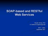 SOAP-based and RESTful Web Services PowerPoint PPT Presentation