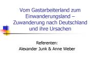Vom Gastarbeiterland zum Einwanderungsland 