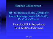 Herzlich Willkommen ! HS: Einf