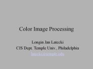 Color Image Processing