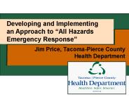 Jim Price, Tacoma-Pierce County Health Department