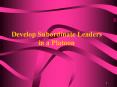 Develop Subordinate Leaders in a Platoon PowerPoint PPT Presentation