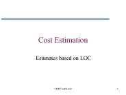 Cost Estimation