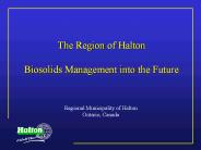 The Region of Halton