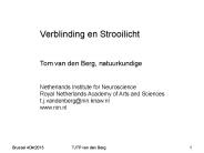 Verblinding en Strooilicht