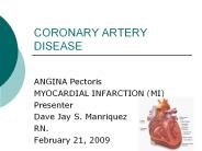 CORONARY ARTERY DISEASE