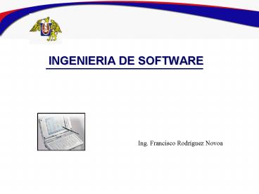 INGENIERIA DE SOFTWARE