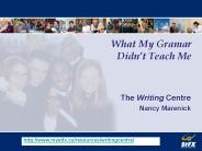 The Writing Centre