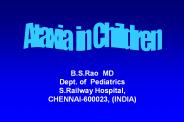 Ataxia in Children