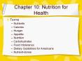 Chapter 10: Nutrition for Health PowerPoint PPT Presentation