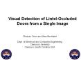 Visual Detection of Lintel-Occluded Doors from a Single Image PowerPoint PPT Presentation