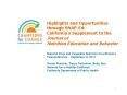 Highlights and Opportunities through SNAP-Ed: California PowerPoint PPT Presentation