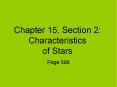 Chapter 15, Section 2: Characteristics of Stars PowerPoint PPT Presentation