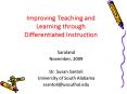 Improving Teaching and Learning through Differentiated Instruction PowerPoint PPT Presentation