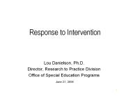 Response to Intervention